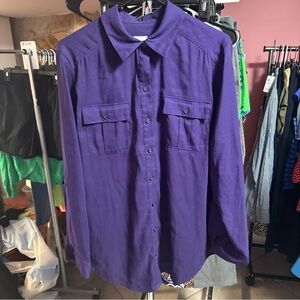 Chico's Purple Button Down Shirt
